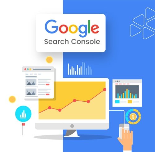 Google Search Console performance report showing website analytics and search traffic data